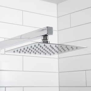 Concealed Thermostatic Shower Set 20 x 20cm Square Head & Hand Shower - Chrome