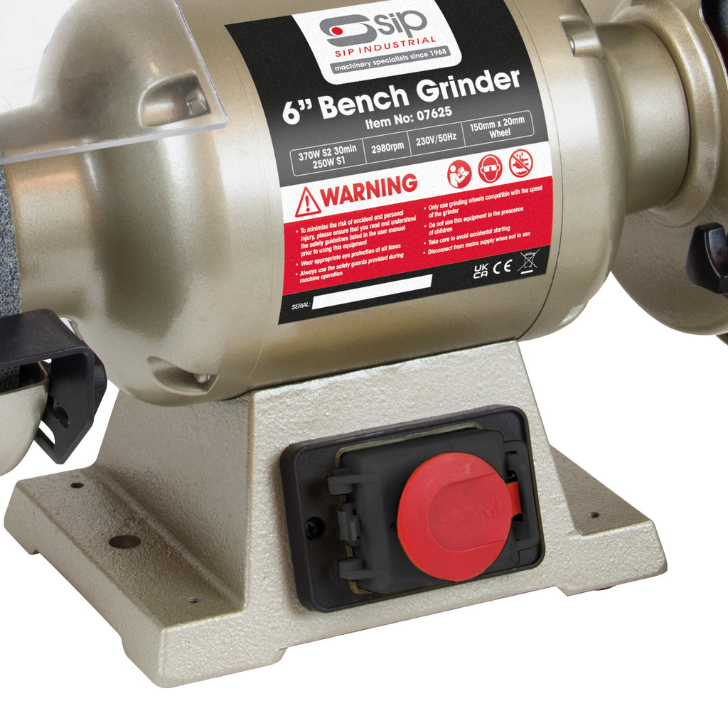 SIP Professional Bench Grinder, 150mm, 370W (07625)