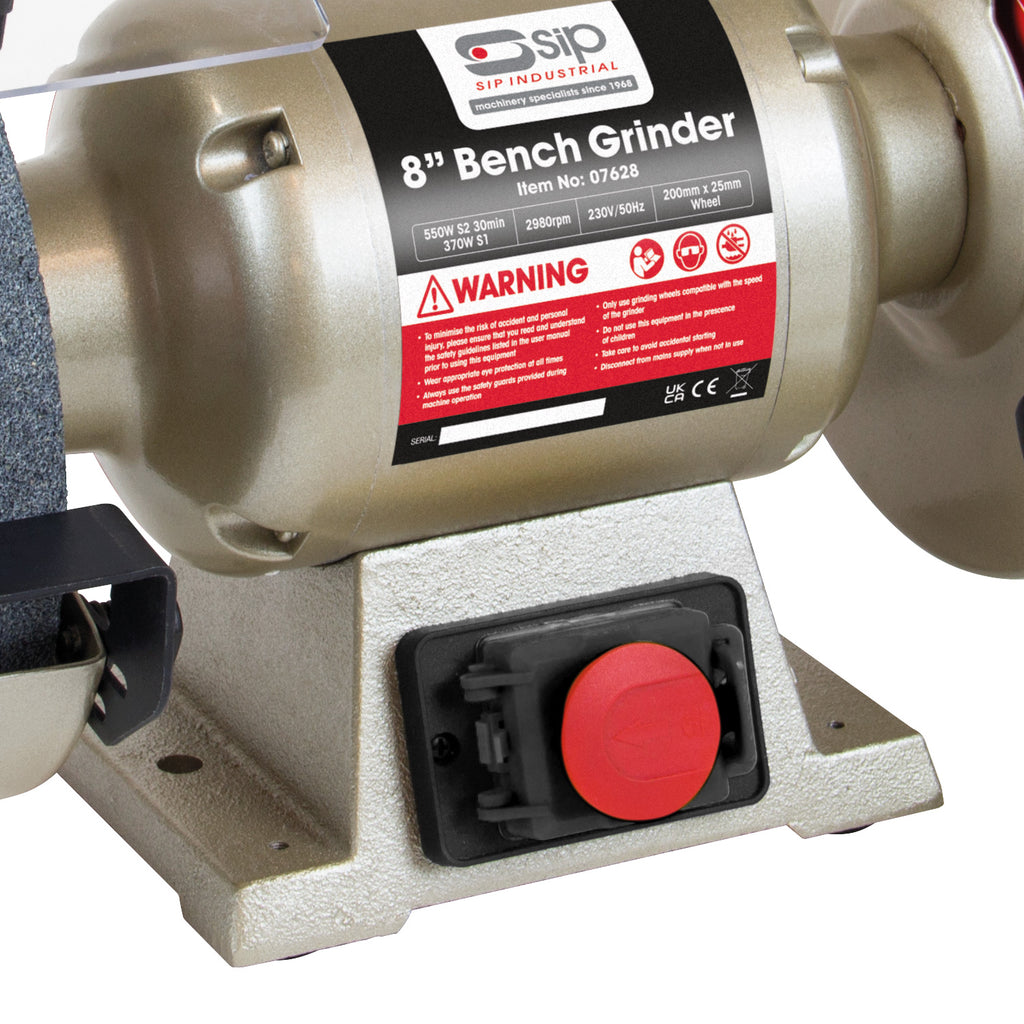 SIP Professional Bench Grinder, 200mm, 550W (07628)