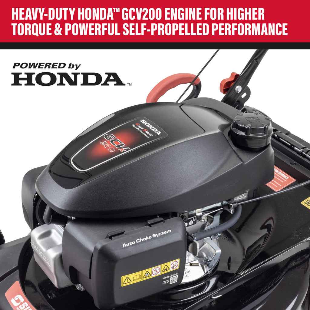 SIP HONDA-Powered Self-Propelled Petrol Lawnmower, 56cm, 201cc (08228)