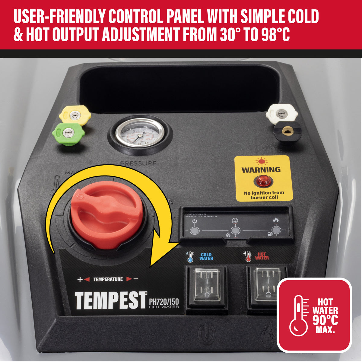 SIP TEMPEST® PH720/150 Hot Water Electric Pressure Washer