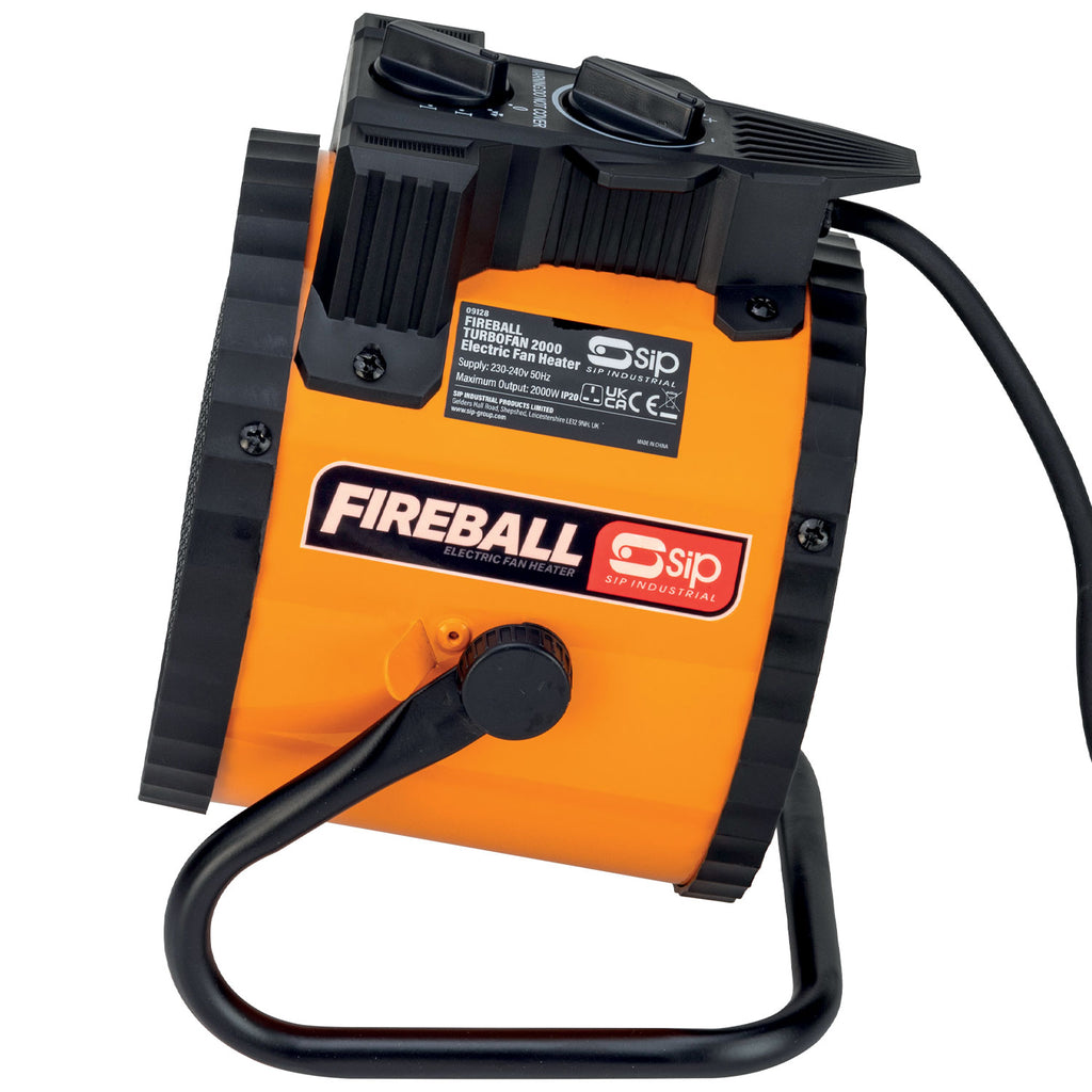 SIP FIREBALL Turbofan 2000 Electric Fan Heater, 2000W (09128)