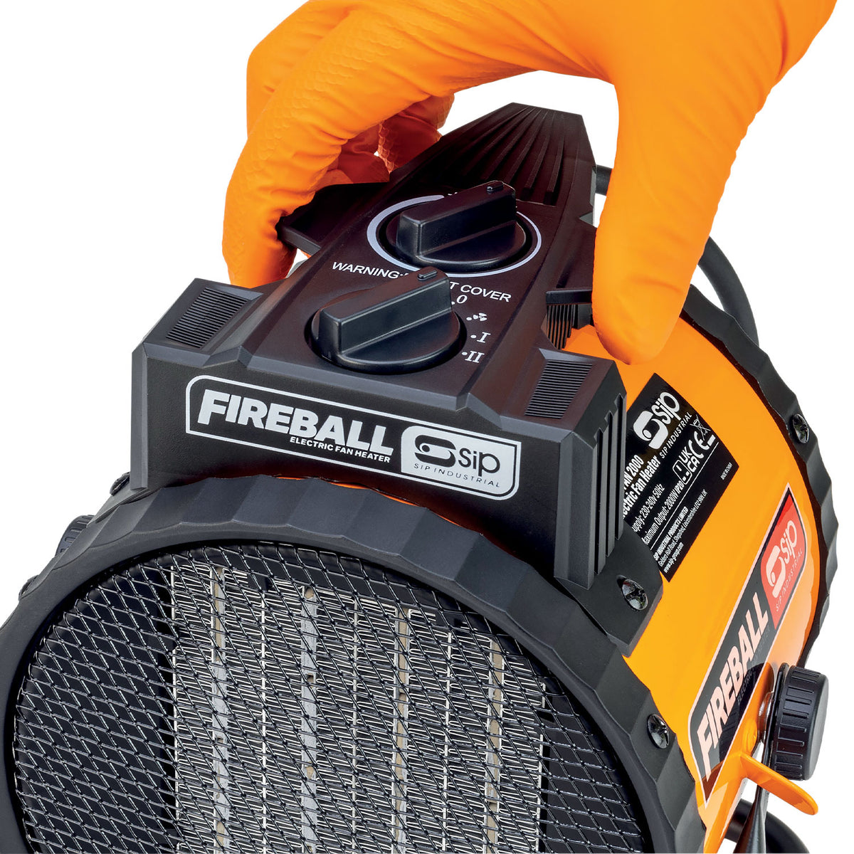 SIP FIREBALL Turbofan 2000 Electric Fan Heater, 2000W (09128)