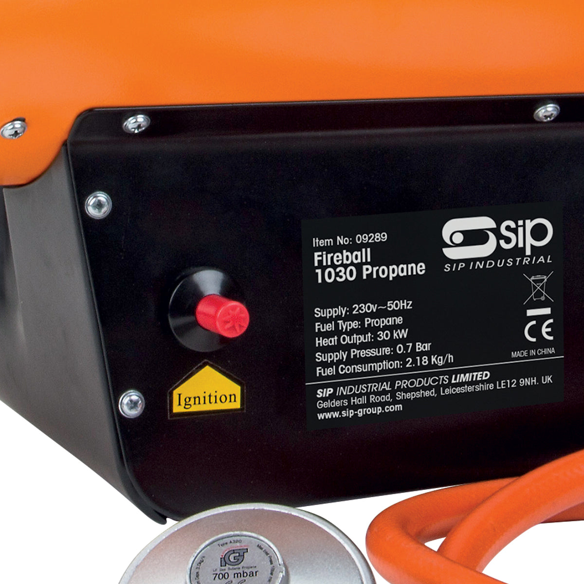 SIP FIREBALL 1030 Propane Space Heater, 102,364BTU/hr (09289)