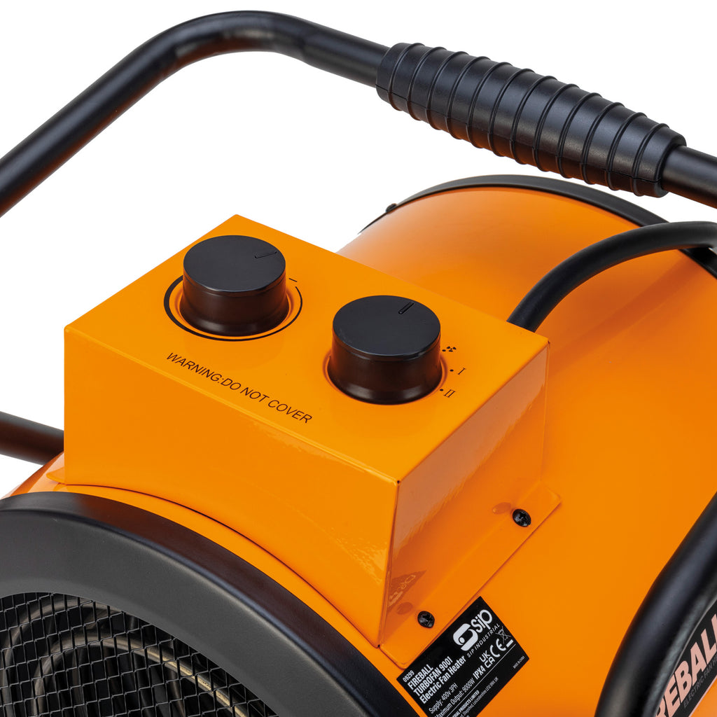 SIP FIREBALL Turbofan 9001 Electric Fan Heater, 9000W (09299)