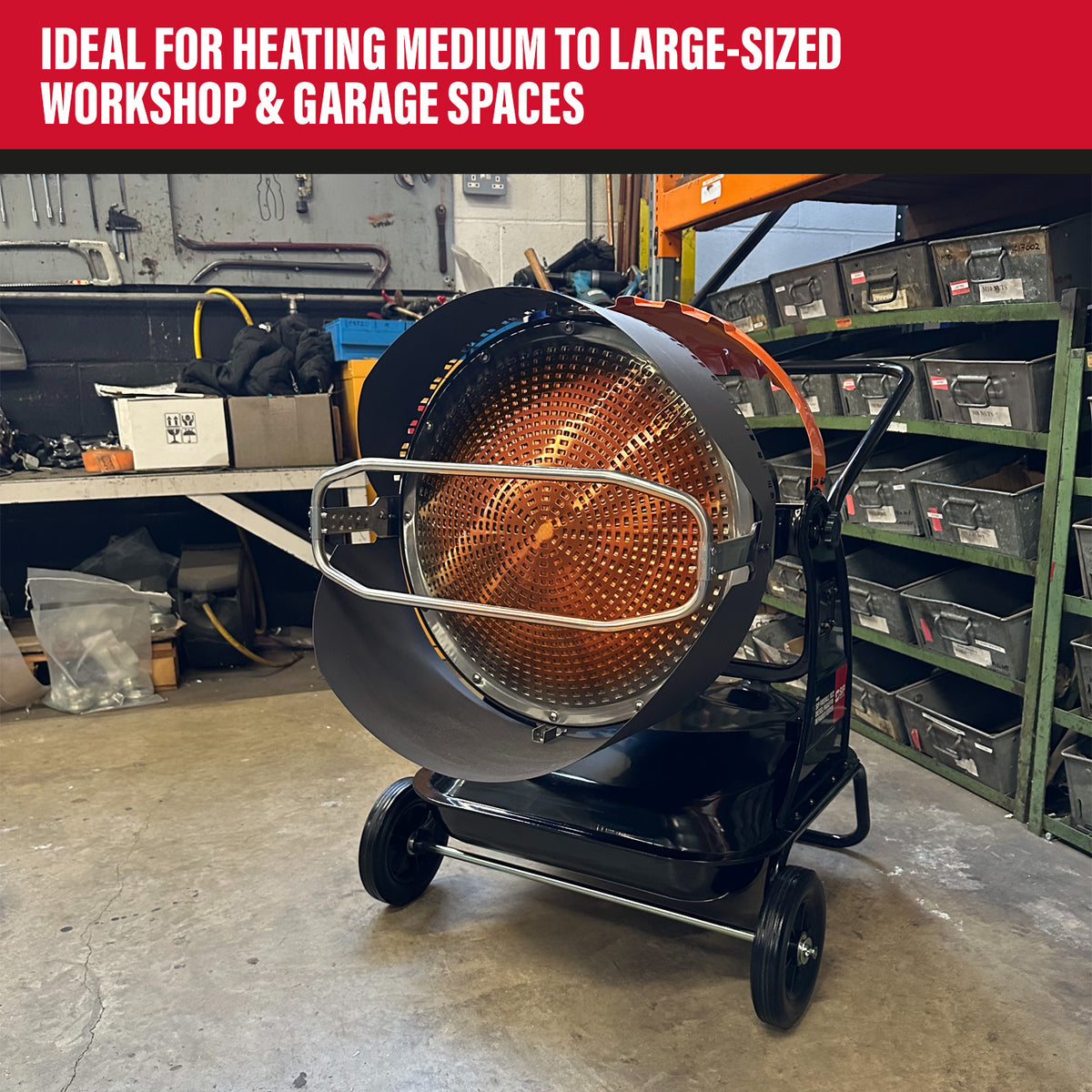SIP FIREBALL 1822 Infrared Diesel/Paraffin Heater, 120,000BTU/hr (09312)