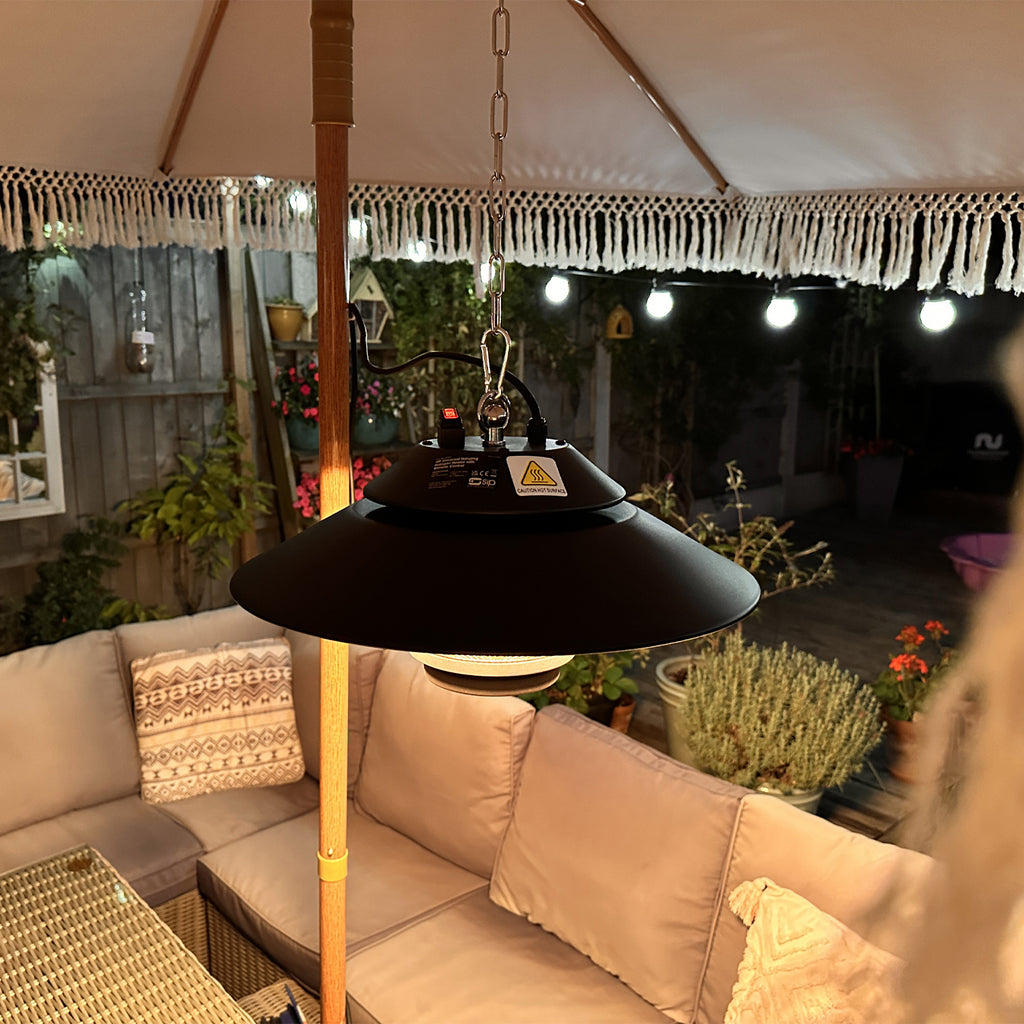 SIP Hanging Halogen Infrared Heater with Remote Control, 1500W (09587)