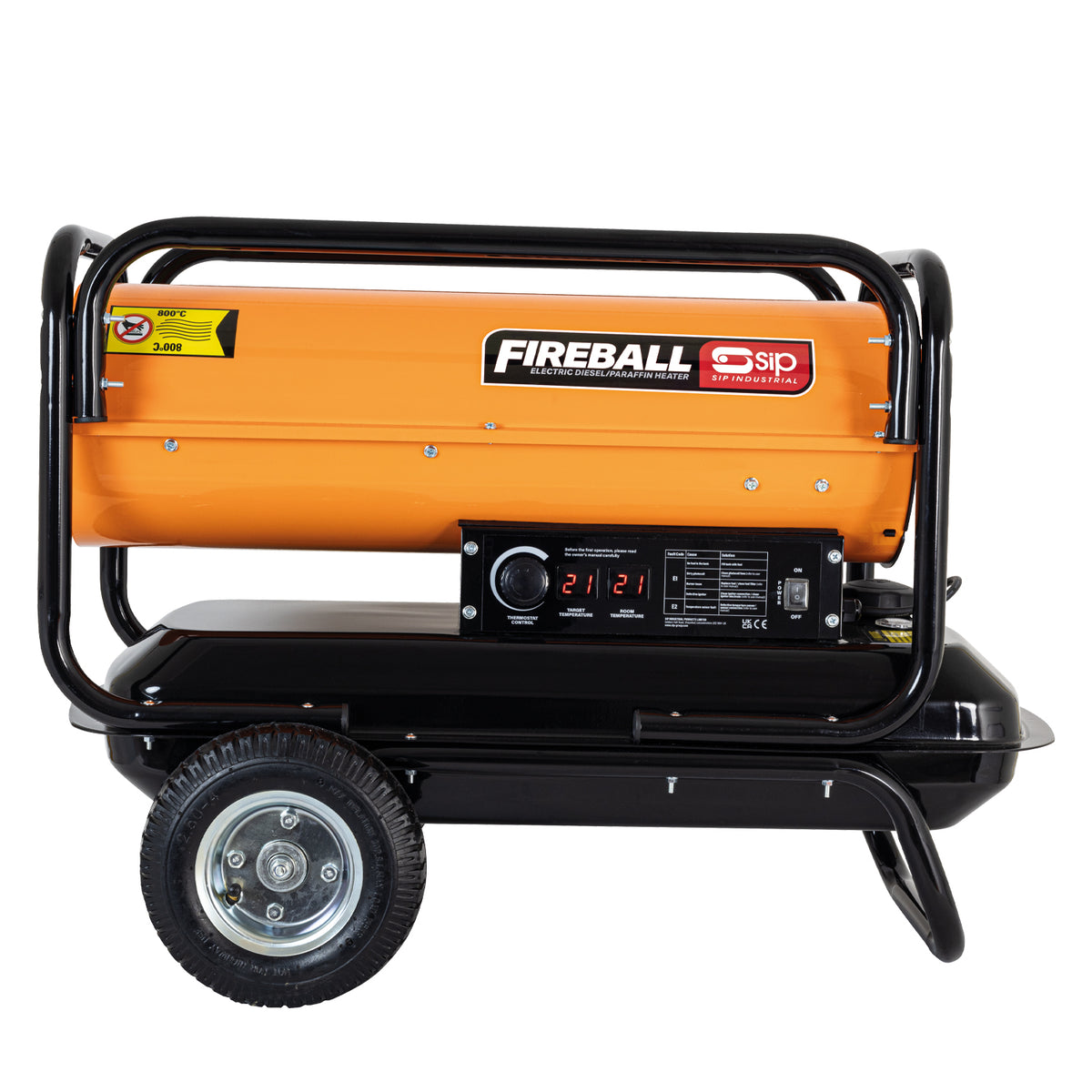 SIP FIREBALL XD75 Diesel/Paraffin Space Heater, 75,000BTU/hr (09592)