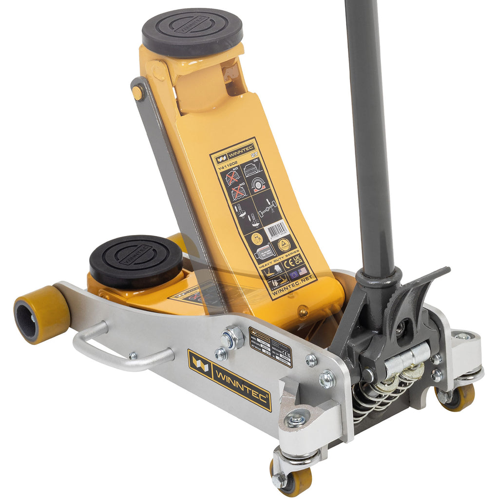 WINNTEC® Aluminium/Steel Trolley Jack with Turbo-Lift, 2 Tonne (09707)