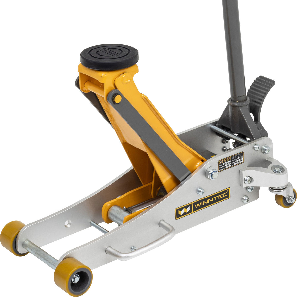 WINNTEC® Aluminium/Steel Trolley Jack with Turbo-Lift, 2 Tonne (09707)