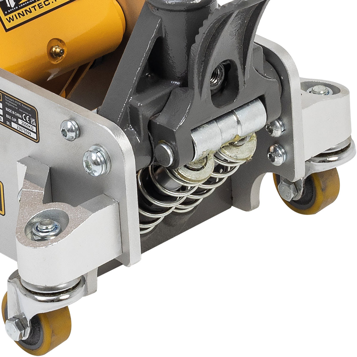 WINNTEC® Aluminium/Steel Trolley Jack with Turbo-Lift, 2 Tonne (09707)
