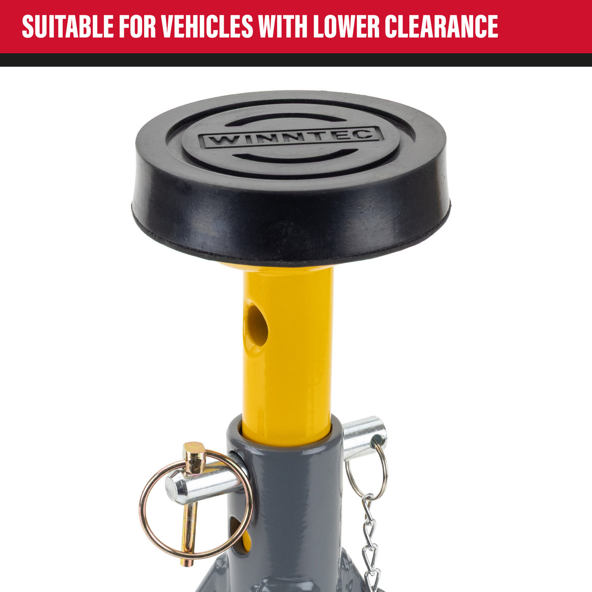 WINNTEC® Axle Stands, 6 Tonne, Grey (09849)