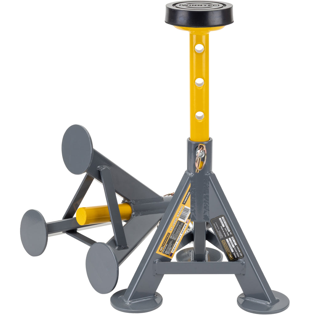 WINNTEC® Axle Stands, 6 Tonne, Grey (09849)