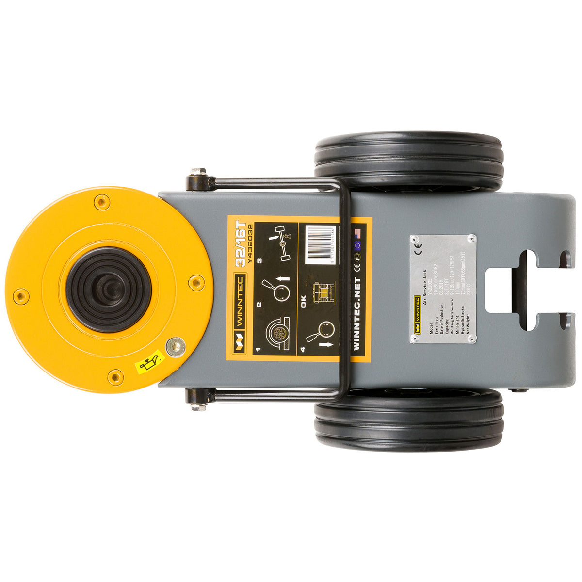 WINNTEC® Air Operated Trolley Jack, 32/16 Tonne (09893)