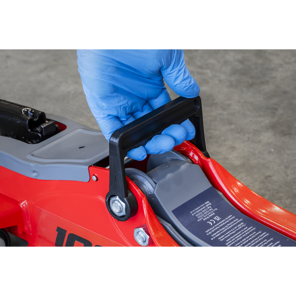 Low Profile Short Chassis Trolley Jack, 2 Tonne, Red (1020LE)