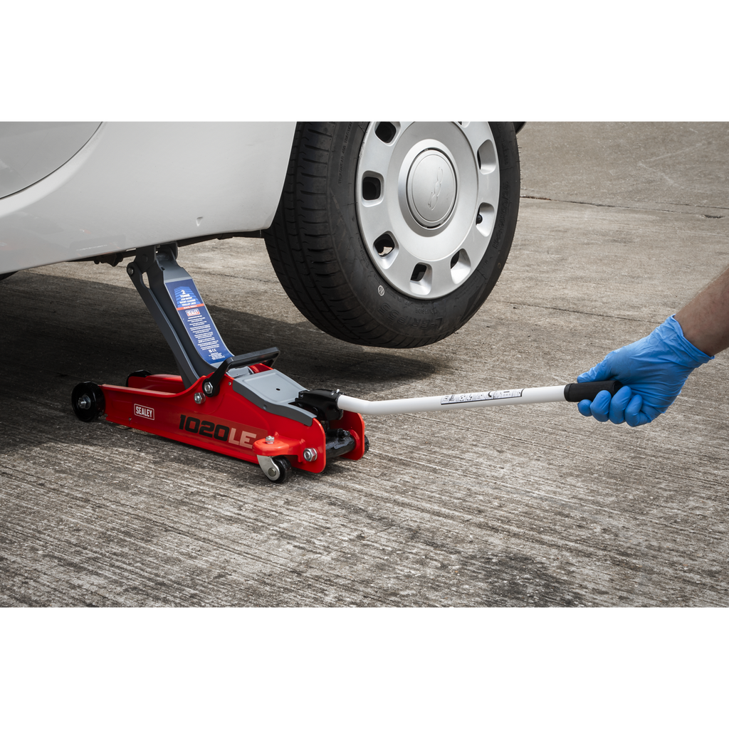 Low Profile Short Chassis Trolley Jack, 2 Tonne, Red (1020LE)