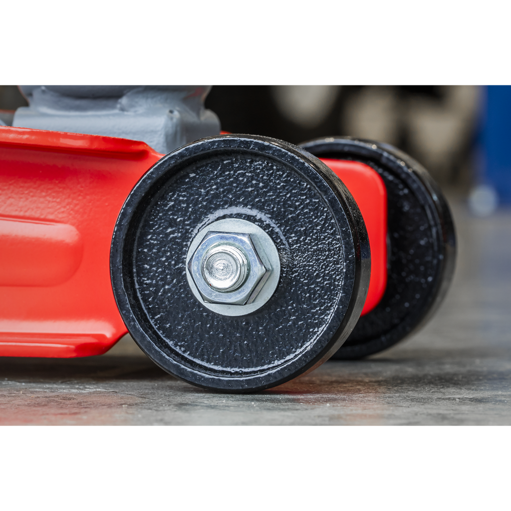 Low Profile Short Chassis Trolley Jack, 2 Tonne, Red (1020LE)