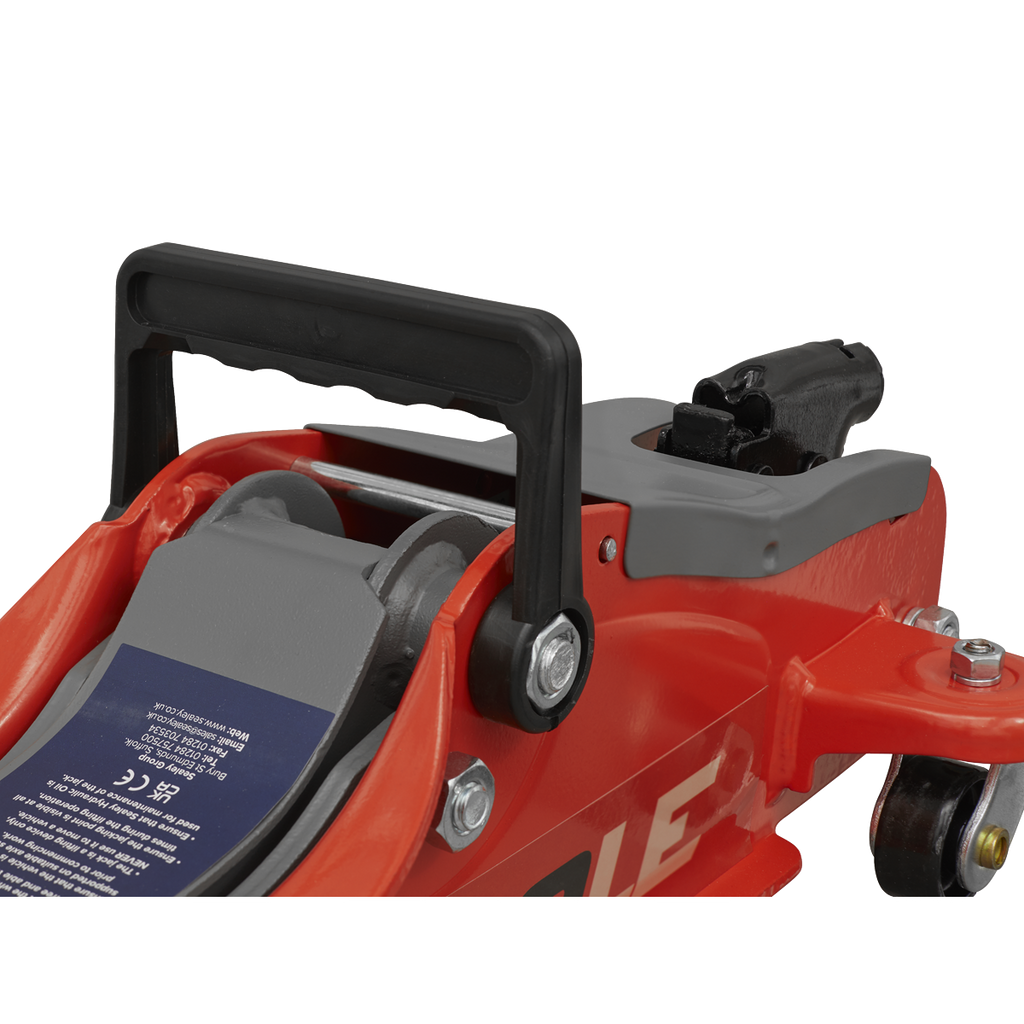 Low Profile Short Chassis Trolley Jack, 2 Tonne, Red (1020LE)
