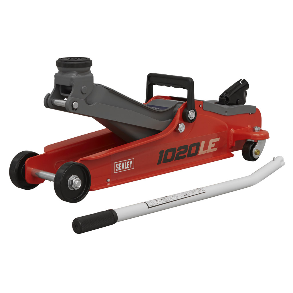 Low Profile Short Chassis Trolley Jack, 2 Tonne, Red (1020LE)