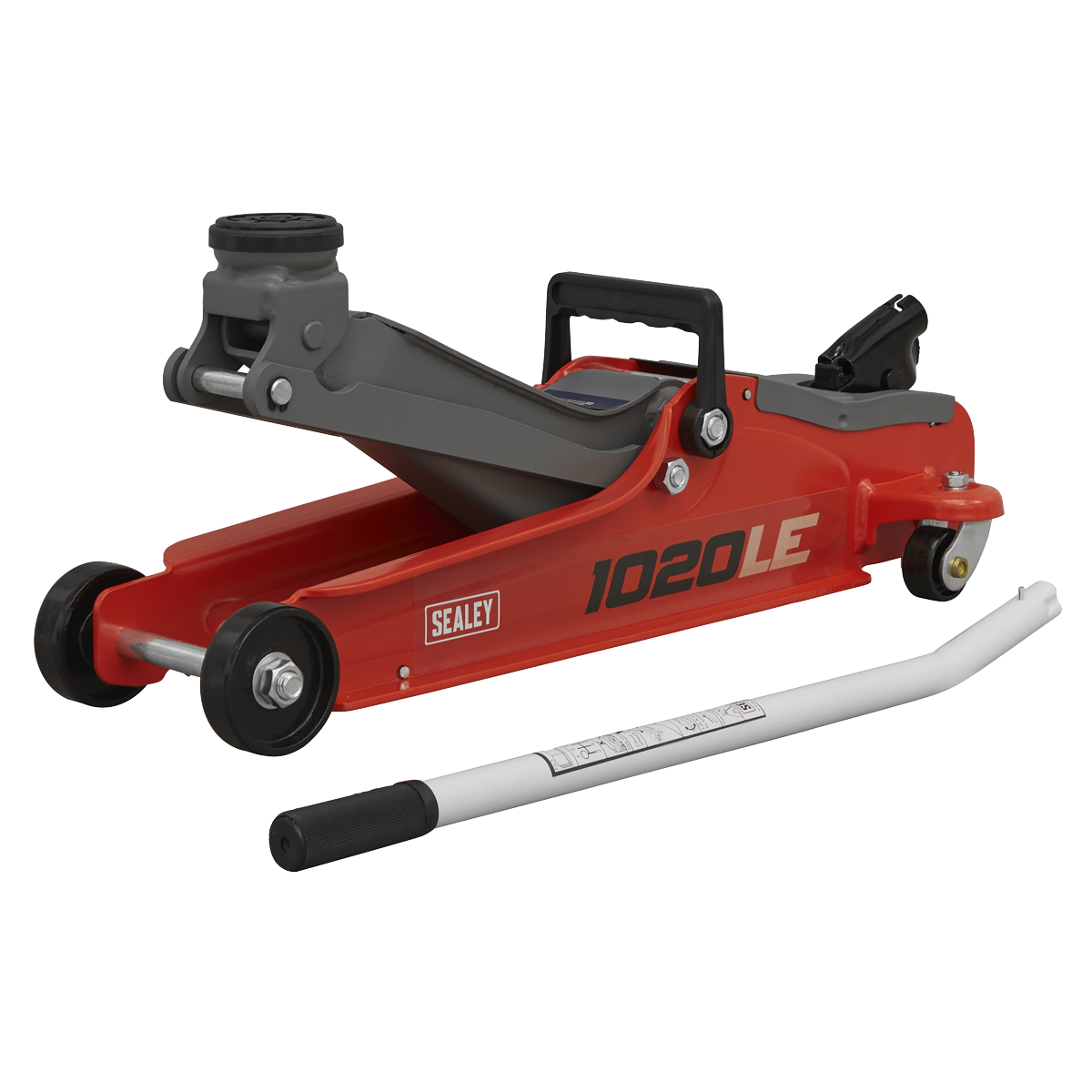Low Profile Short Chassis Trolley Jack, 2 Tonne, Red (1020LE)