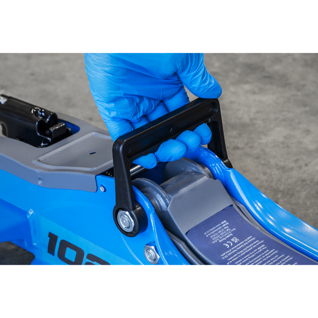Low Profile Short Chassis Trolley Jack, 2 Tonne, Blue (1020LEB)