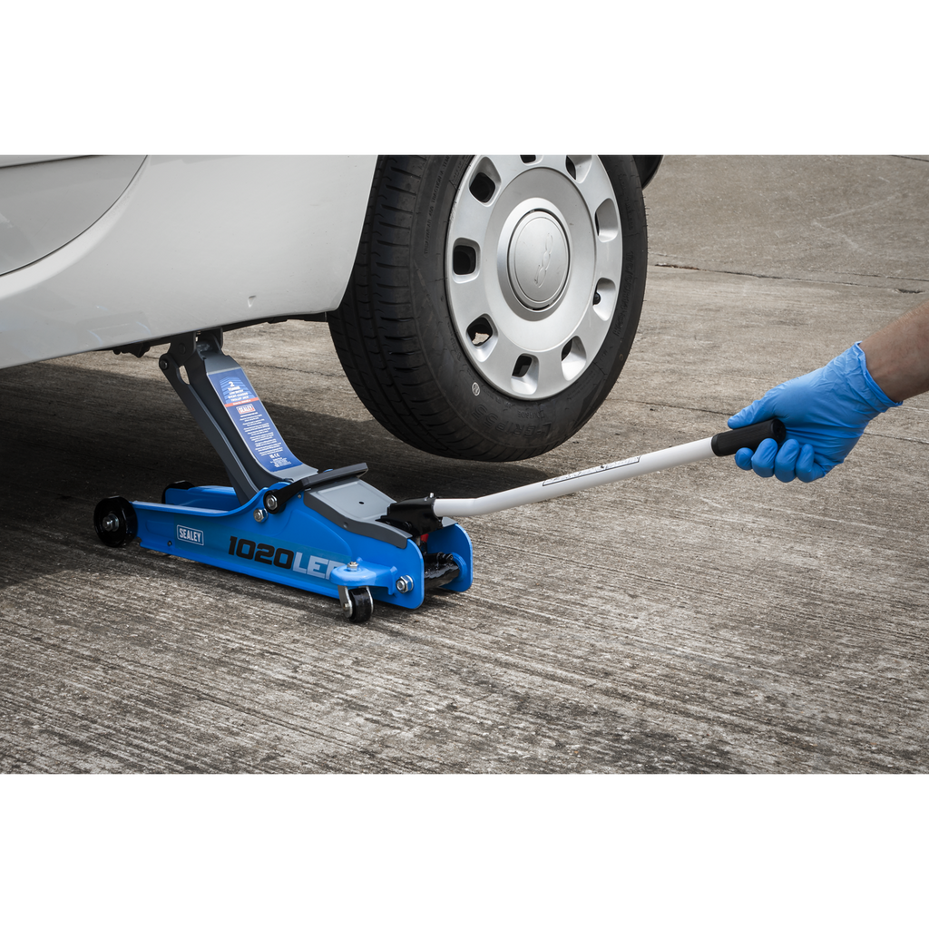 Low Profile Short Chassis Trolley Jack, 2 Tonne, Blue (1020LEB)