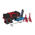 Low Profile Short Chassis Trolley Jack Combo, 2 Tonne, Blue (1020LEBBAGCOMBO)