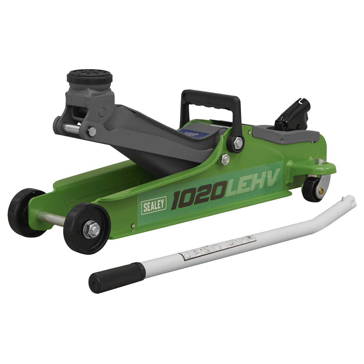 Low Profile Short Chassis Trolley Jack 2 Tonne - Green