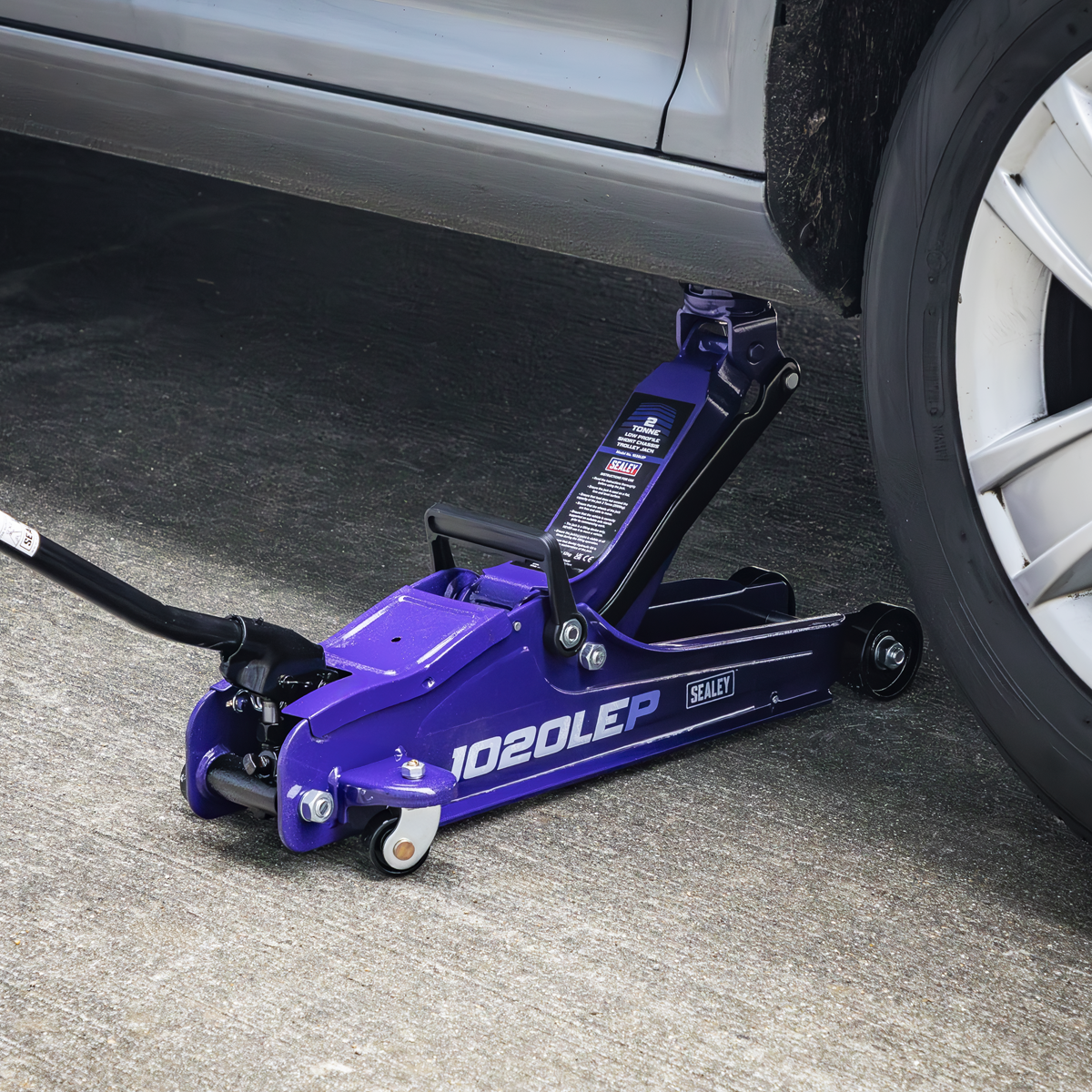 Low Profile Short Chassis Trolley Jack, 2 Tonne, Purple (1020LEP)