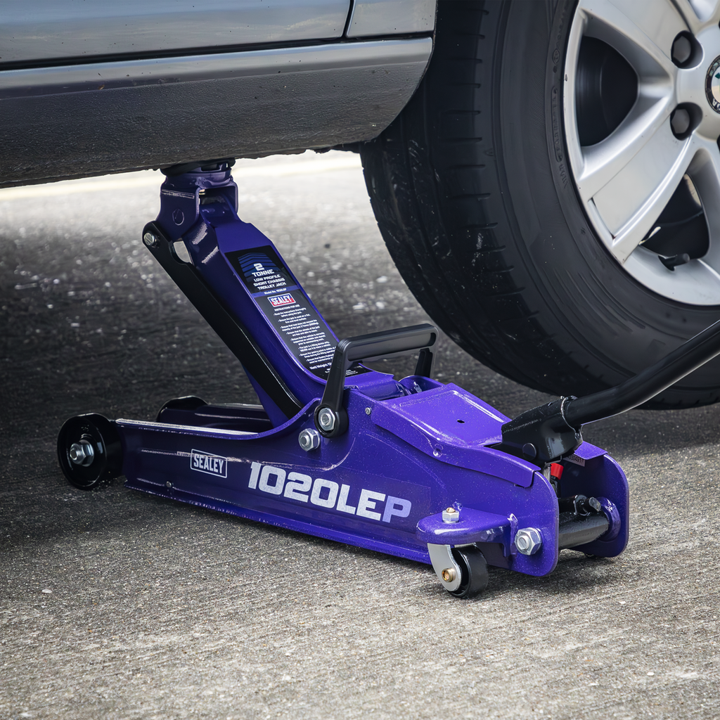 Low Profile Short Chassis Trolley Jack, 2 Tonne, Purple (1020LEP)