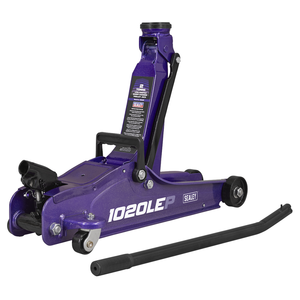Low Profile Short Chassis Trolley Jack, 2 Tonne, Purple (1020LEP)