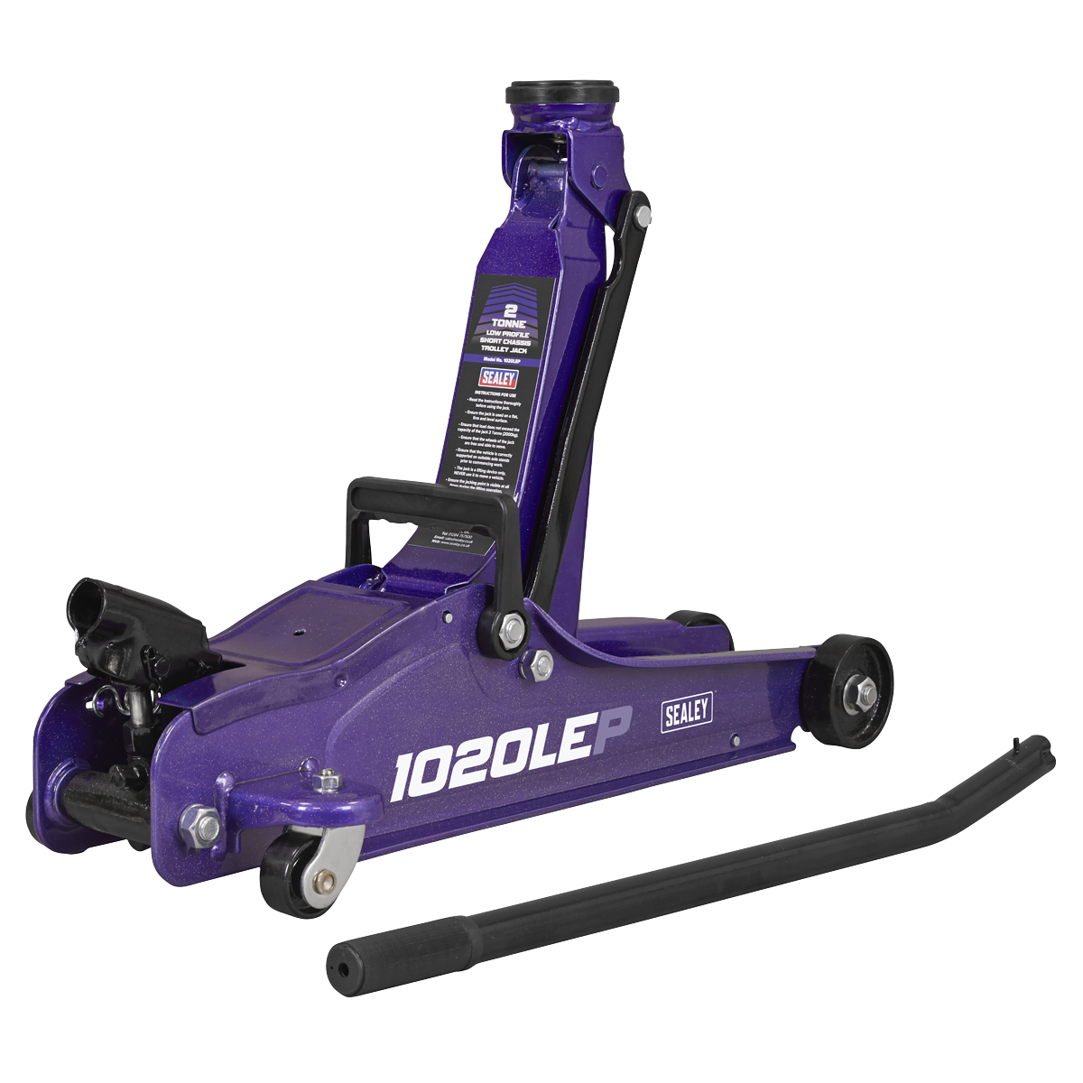Low Profile Short Chassis Trolley Jack, 2 Tonne, Purple (1020LEP)