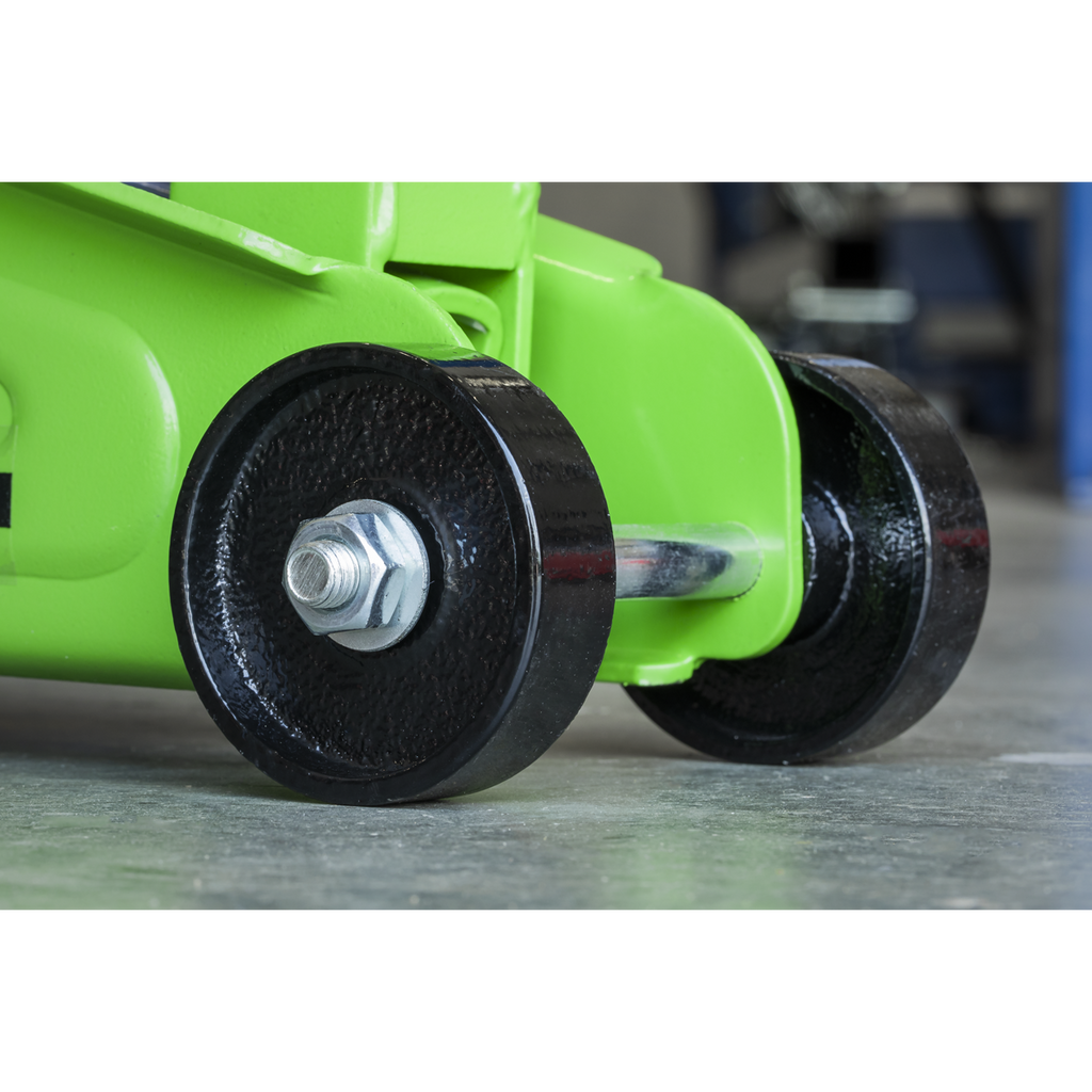 Short Chassis Trolley Jack, 2 Tonne, Green (1050CXHV)