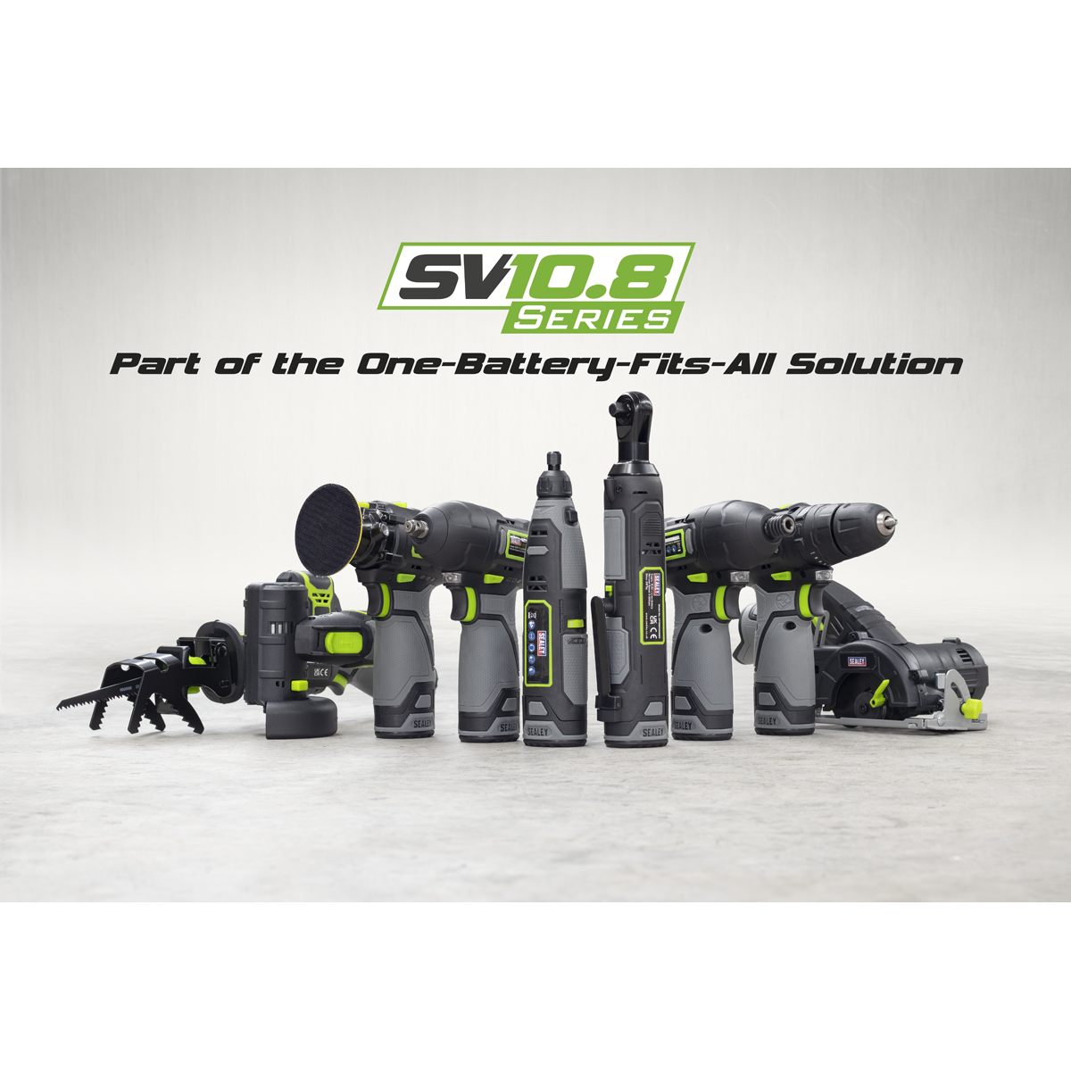 4 x SV10.8 Series Cordless Power Kit 10.8V - 2 Batteries & Euro Plug