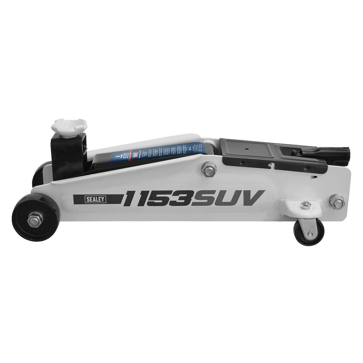 Long Reach High Lift SUV Trolley Jack, 3 Tonne, White (1153SUV)