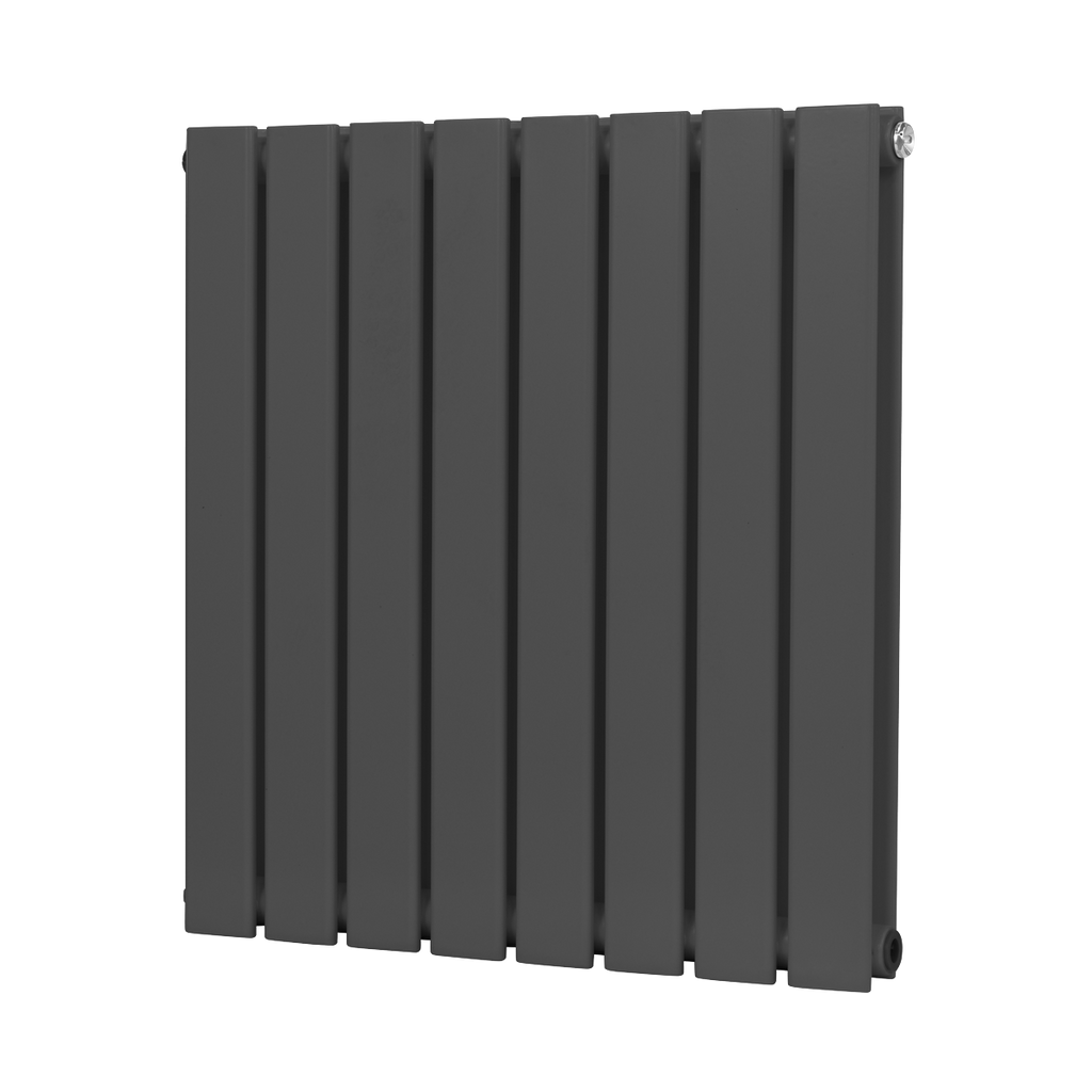 Baridi Horizontal Radiator Contemporary Double Flat Panel Design 600 x 560mm – Anthracite
