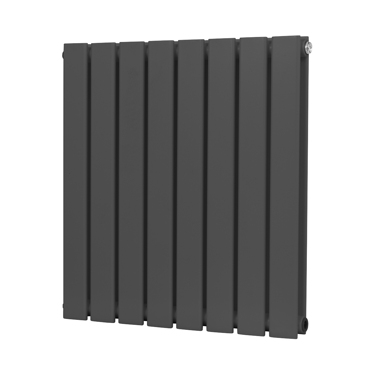 Baridi Horizontal Radiator Contemporary Double Flat Panel Design 600 x 560mm – Anthracite