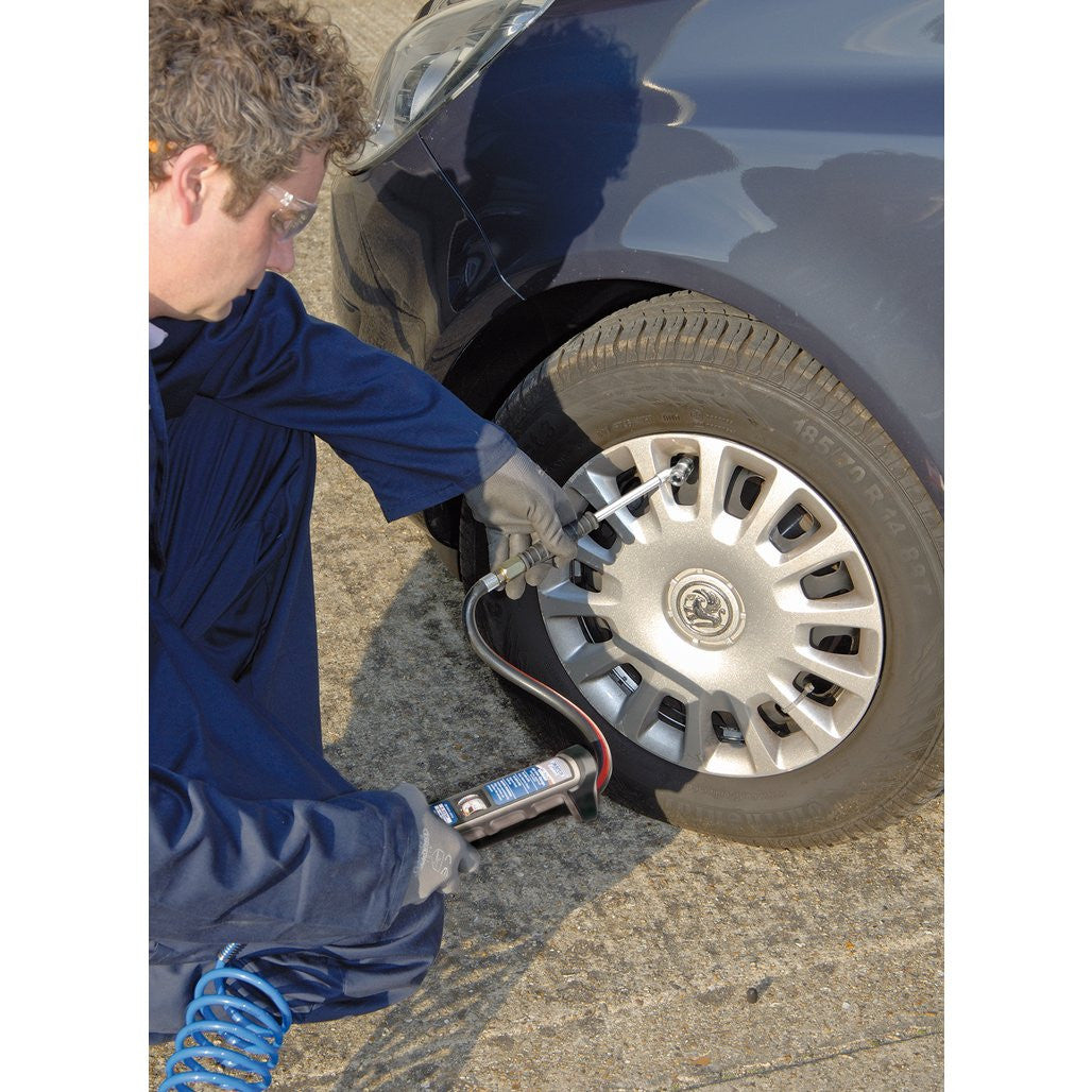 Draper Expert Hi-Flo Air Line Tyre Inflator with Twin Connector (16234)