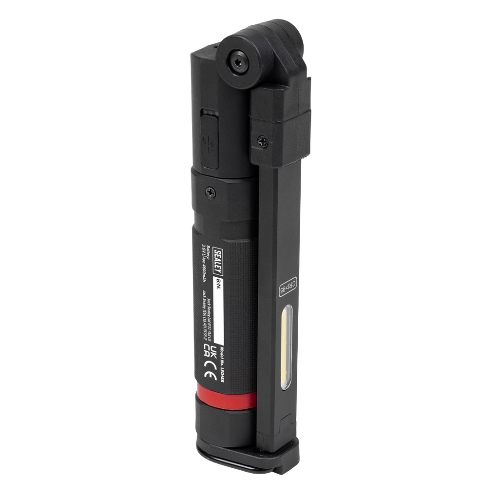 Slim Folding Inspection Light with Laser Pointer (LED188)