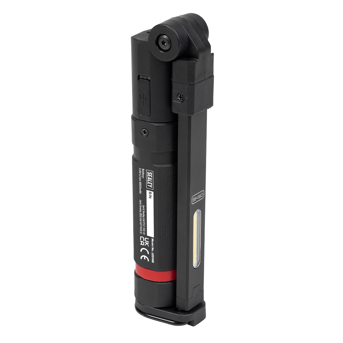 Slim Folding Inspection Light with Laser Pointer (LED188)