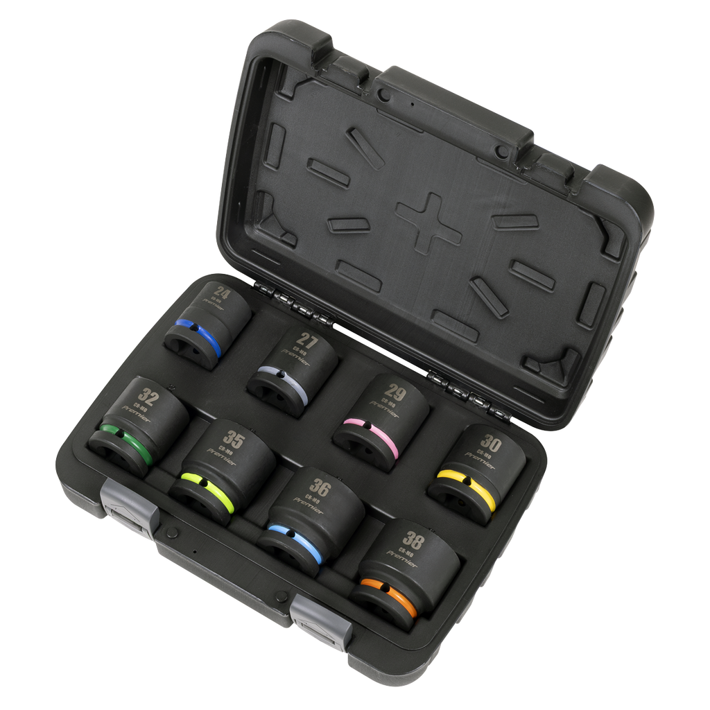 Premier Impact Socket Set 3/4"Sq Drive 8pc