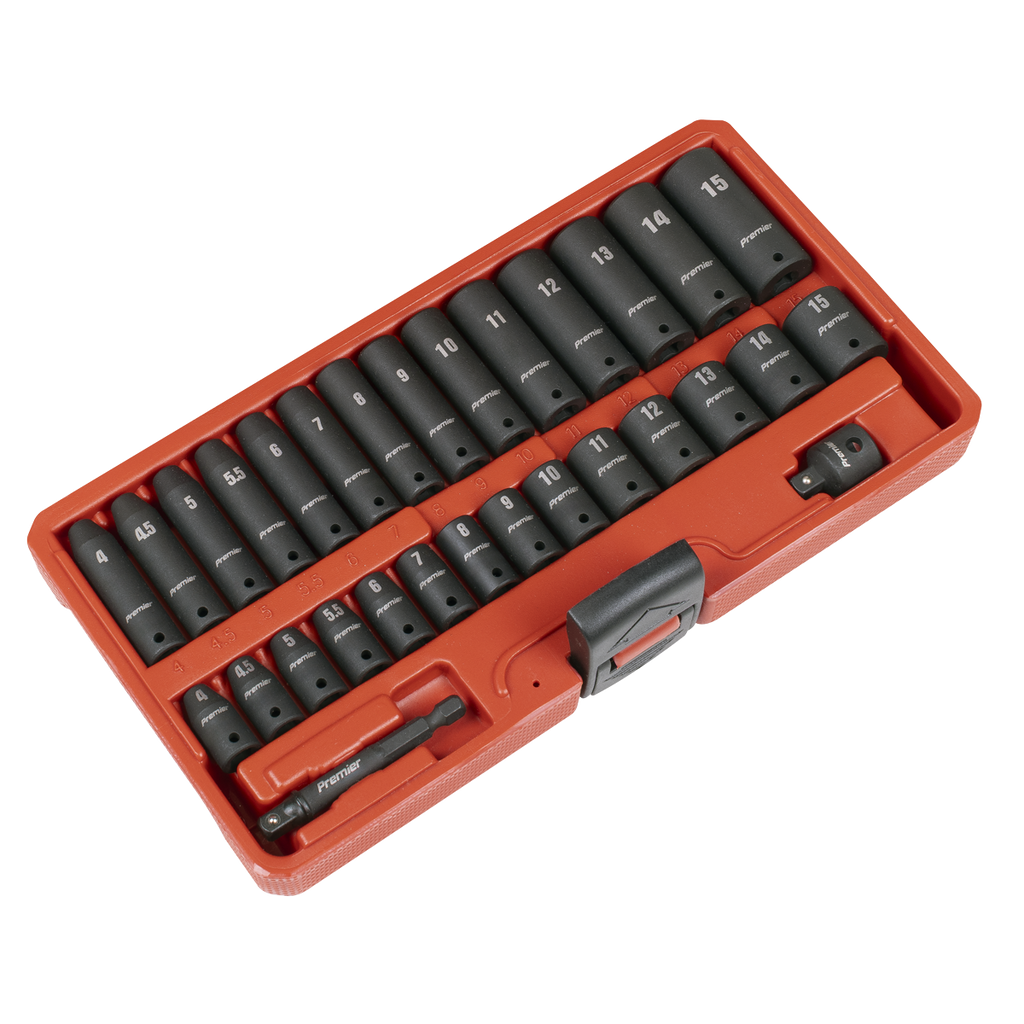 Premier Impact Socket Set 30pc 1/4"Sq Drive (AK5640M)