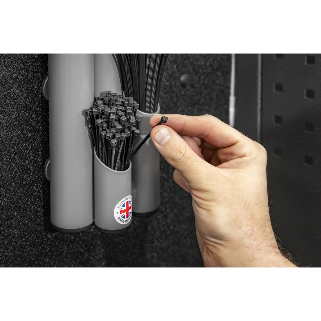 Large Magnetic Cable Tie Holder - Grey