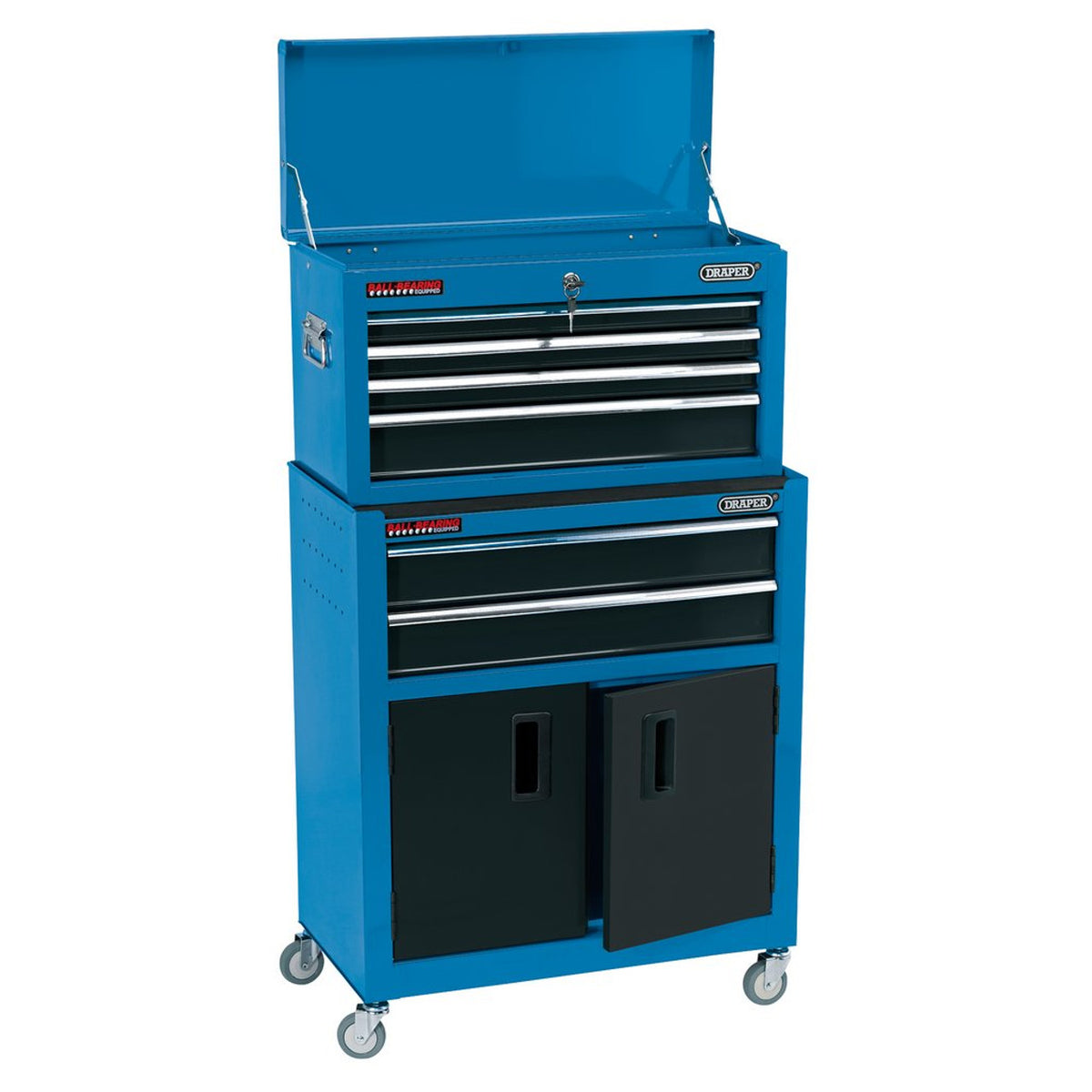 Draper Combined Roller Cabinet & Tool Chest 24", 6 Drawer, Blue (19563)