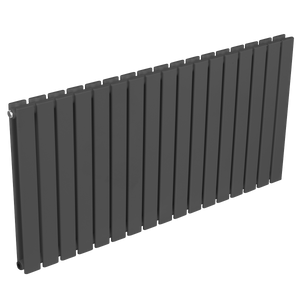 Baridi Horizontal Radiator Contemporary Double Flat Panel Design 600 x 1190mm – Anthracite