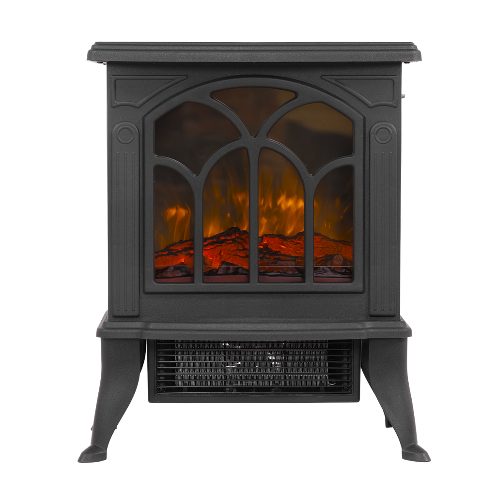 Baridi Electric Stove Heater with LED Log Flame 1800W (DH121)