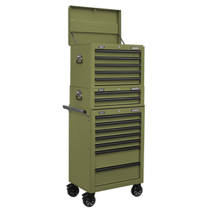 Superline PRO® Mid-Box Tool Chest 2 Drawer - Khaki