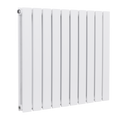 Baridi Horizontal Radiator Contemporary Double Flat Panel Design 600 x 700mm - White