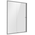 Sliding Shower Door 1200 x 1850mm, 6mm Tempered Glass, Reversible - Chrome