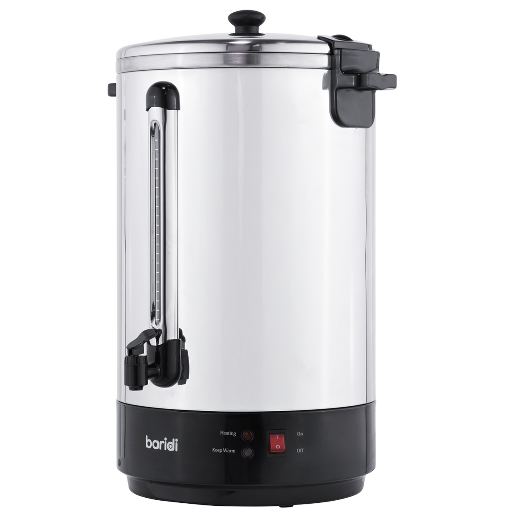 Baridi Hot Water Boiler, Tea Urn 30L Capacity - Stainless Steel